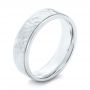  Platinum Platinum Men's Wedding Band - Three-Quarter View -  103027 - Thumbnail