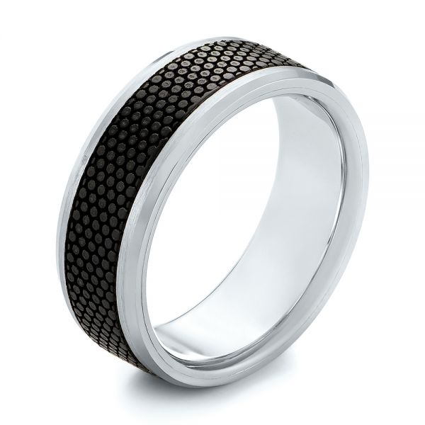 Men's Wedding Band - Three-Quarter View -  103852