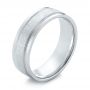 Men's Wedding Band - Three-Quarter View -  103965 - Thumbnail