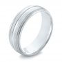 Men's Wedding Band - Three-Quarter View -  103967 - Thumbnail