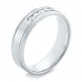 Men's Wedding Band - Three-Quarter View -  103971 - Thumbnail