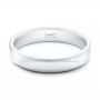 18k White Gold Men's Wedding Band - Flat View -  102019 - Thumbnail