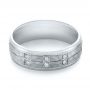 Men's Wedding Band - Flat View -  103978 - Thumbnail