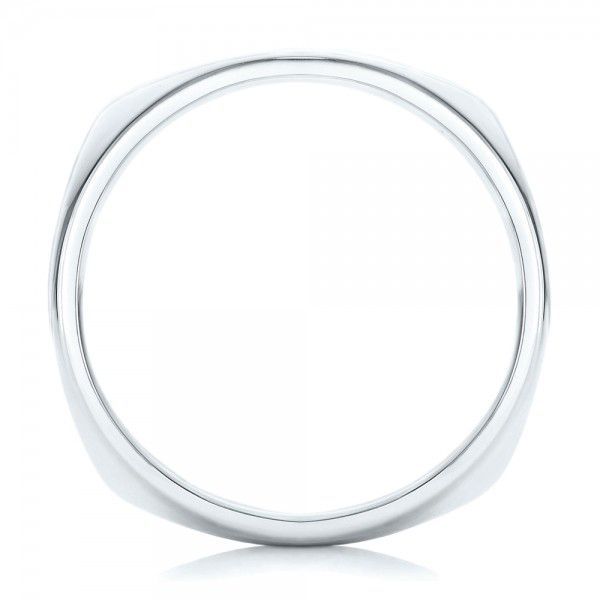  Platinum Platinum Men's Wedding Band - Front View -  102019