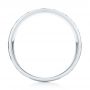 18k White Gold 18k White Gold Men's Wedding Band - Front View -  103027 - Thumbnail