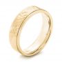 18k Yellow Gold 18k Yellow Gold Men's Wedding Band - Three-Quarter View -  103027 - Thumbnail