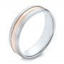 Men's Wedding Ring - Three-Quarter View -  103800 - Thumbnail