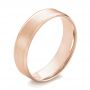 14k Rose Gold 14k Rose Gold Men's Wedding Ring - Three-Quarter View -  103890 - Thumbnail