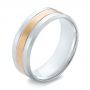 Men's Wedding Ring - Three-Quarter View -  103949 - Thumbnail