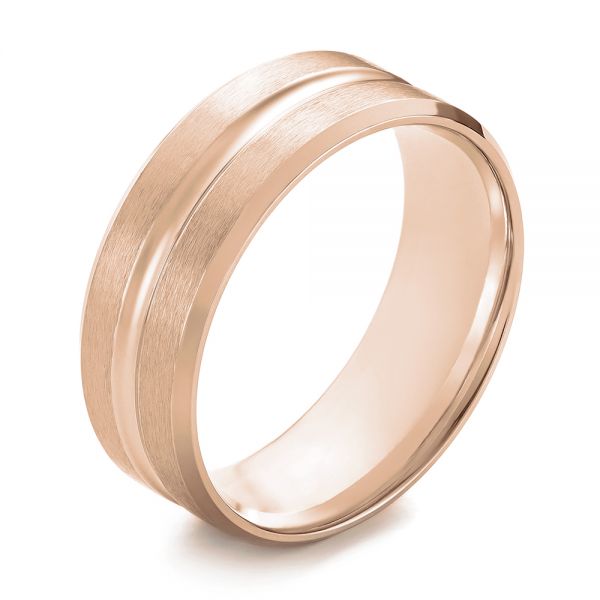 Men's Rose Gold Wedding Bands - Seattle Bellevue - Joseph Jewelry