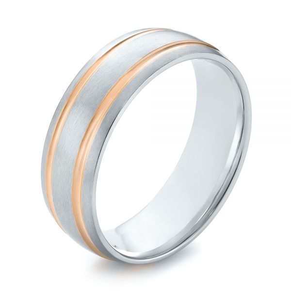 Men's Rose Gold Wedding Bands - Seattle Bellevue - Joseph Jewelry