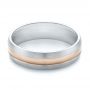 Men's Wedding Ring - Flat View -  103800 - Thumbnail