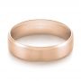 14k Rose Gold 14k Rose Gold Men's Wedding Ring - Flat View -  103890 - Thumbnail
