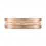 18k Rose Gold 18k Rose Gold Men's Wedding Ring - Top View -  103887 - Thumbnail