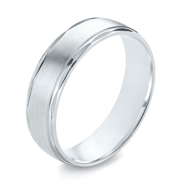 Men's Wedding Ring - Three-Quarter View -  103783
