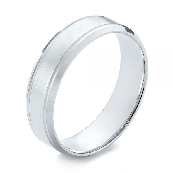 Men's Wedding Ring - Three-Quarter View -  103786