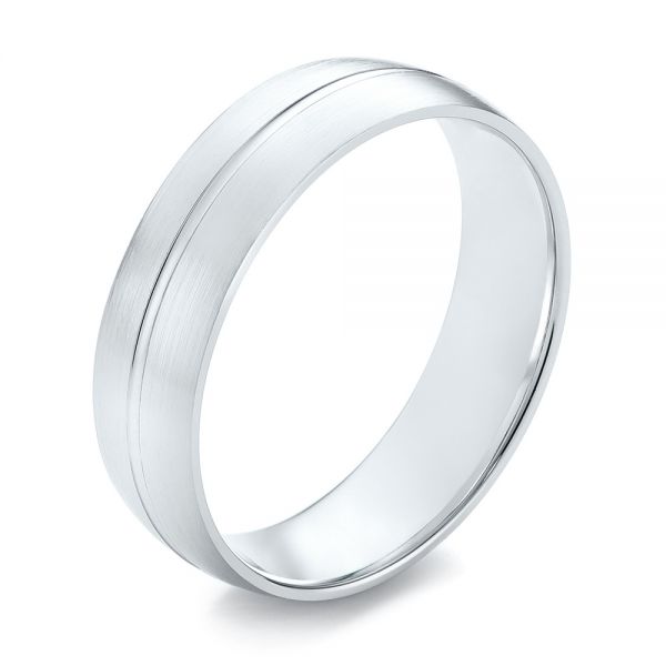 Men's Wedding Ring - Three-Quarter View -  103788