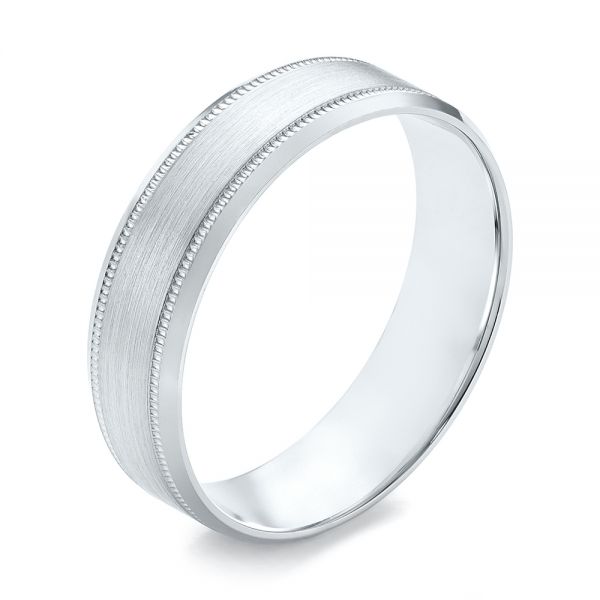 Men's Wedding Ring - Three-Quarter View -  103791