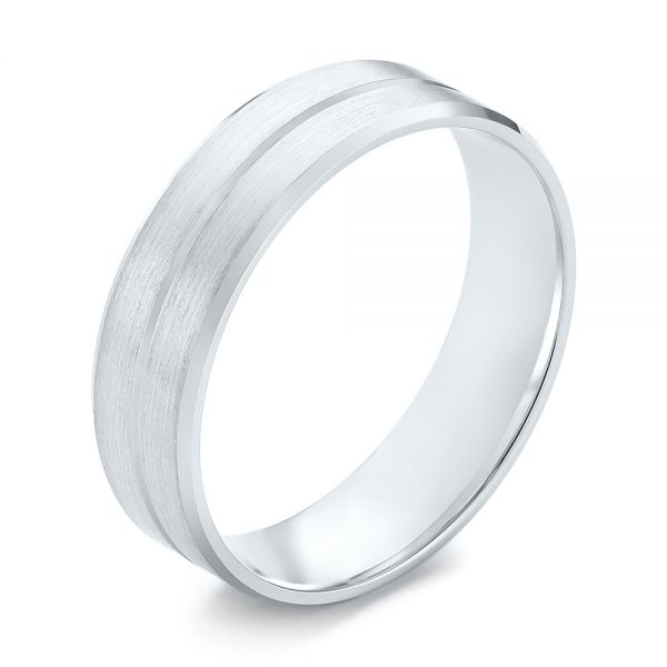 Men's Wedding Ring - Three-Quarter View -  103797