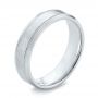 Men's Wedding Ring - Three-Quarter View -  103804 - Thumbnail