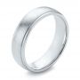 Men's Wedding Ring - Three-Quarter View -  103808 - Thumbnail