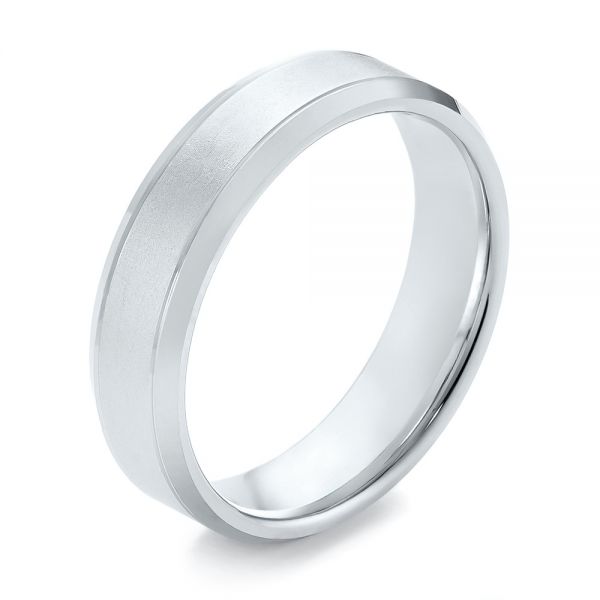 Men's Wedding Ring - Three-Quarter View -  103809
