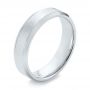 Men's Wedding Ring - Three-Quarter View -  103809 - Thumbnail