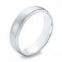 Men's Wedding Ring - Three-Quarter View -  103810 - Thumbnail