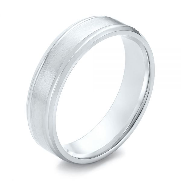 Men's Wedding Ring - Three-Quarter View -  103813