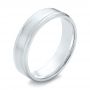 Men's Wedding Ring - Three-Quarter View -  103813 - Thumbnail