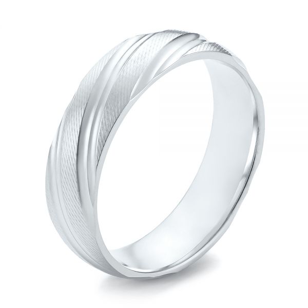 Men's Wedding Ring - Three-Quarter View -  103815