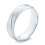 Men's Wedding Ring - Three-Quarter View -  103815 - Thumbnail