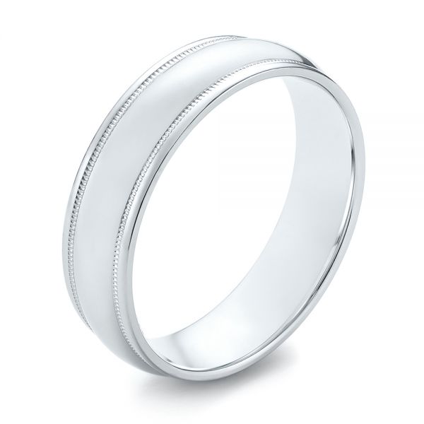 Men's Wedding Ring - Three-Quarter View -  103816