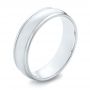 Men's Wedding Ring - Three-Quarter View -  103816 - Thumbnail