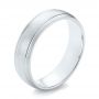 Men's Wedding Ring - Three-Quarter View -  103817 - Thumbnail