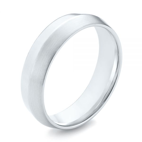 Men's Wedding Ring - Three-Quarter View -  103818