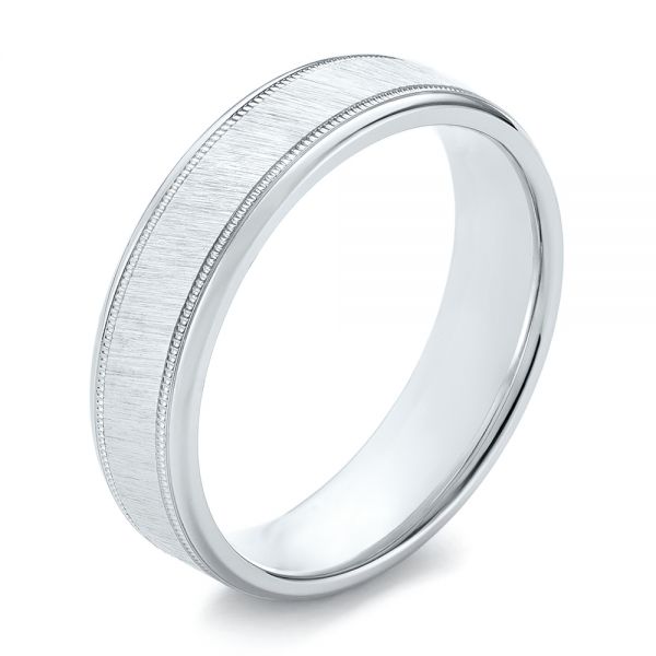 Men's Wedding Ring - Three-Quarter View -  103819