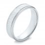 Men's Wedding Ring - Three-Quarter View -  103819 - Thumbnail