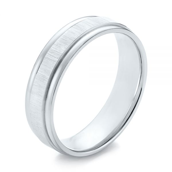 Men's Wedding Ring - Three-Quarter View -  103820