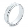 Men's Wedding Ring - Three-Quarter View -  103820 - Thumbnail