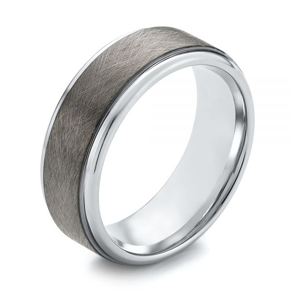 Men's Wedding Ring - Three-Quarter View -  103871
