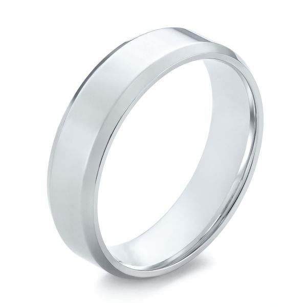 Men's Wedding Ring - Three-Quarter View -  103885