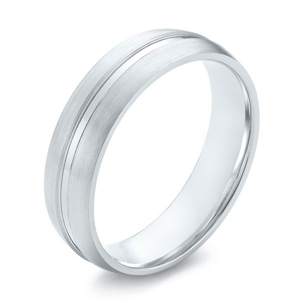 Men's Wedding Ring - Three-Quarter View -  103888