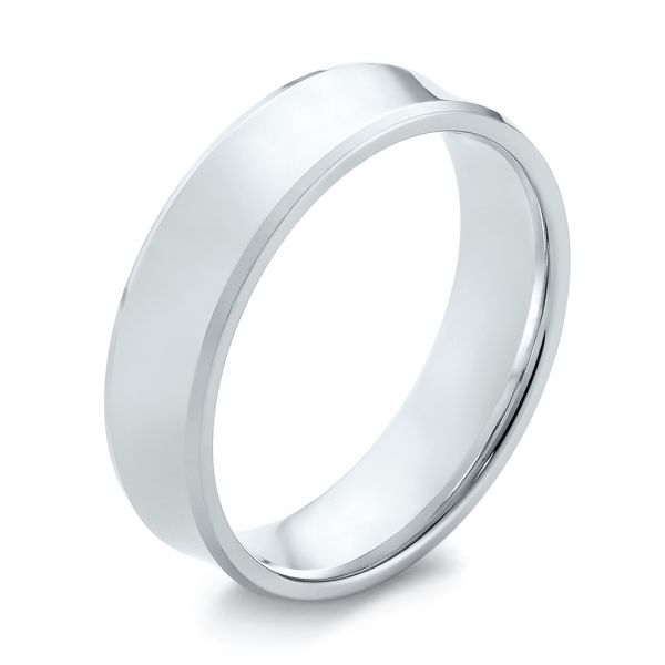 Men's Wedding Ring - Three-Quarter View -  103889