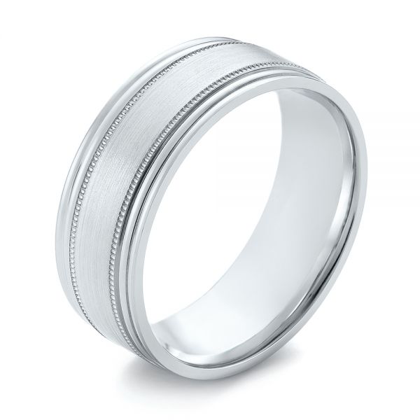 Men's Wedding Ring - Three-Quarter View -  103946