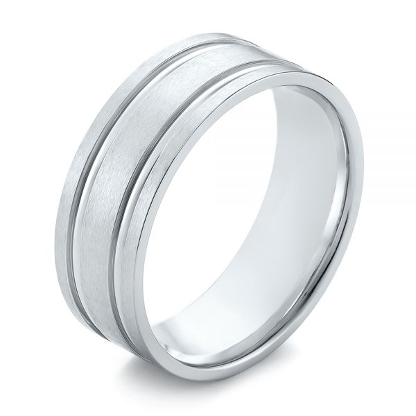 Men's Wedding Ring - Three-Quarter View -  103947