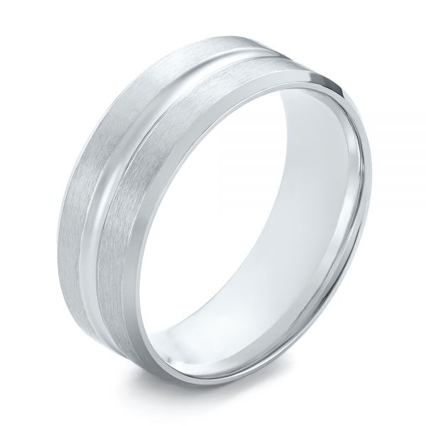 Men's Wedding Ring - Three-Quarter View -  103953