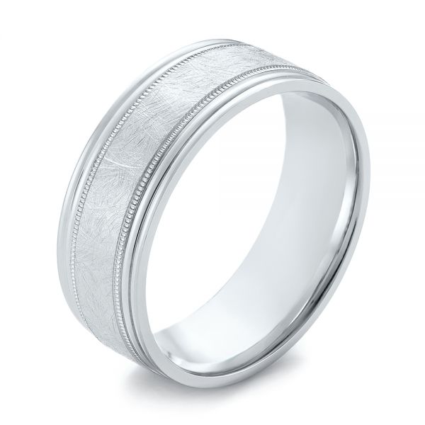 Men's Wedding Ring - Three-Quarter View -  103955