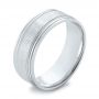 Men's Wedding Ring - Three-Quarter View -  103955 - Thumbnail