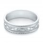 Men's Wedding Ring - Flat View -  103806 - Thumbnail